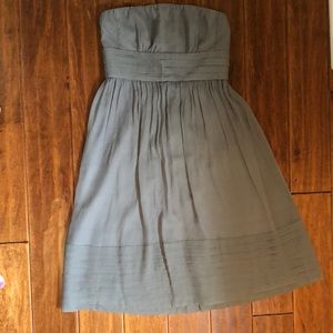J Crew Strapless Dress, Grey Size 6P